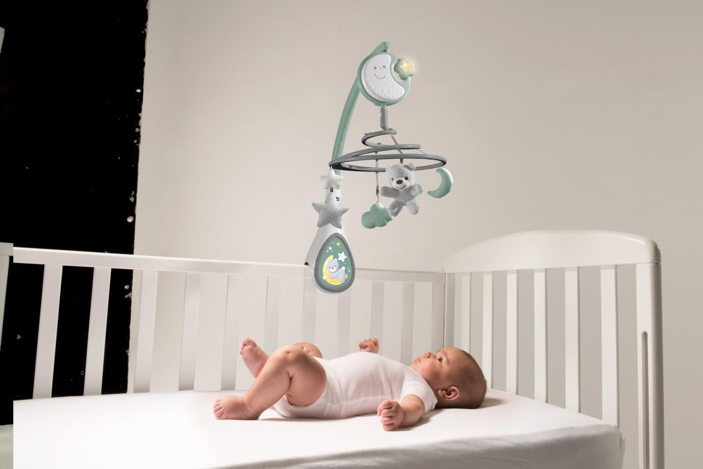 Baby-Mobile Next2Dreams mit Spieluhr und Nachtlichtprojektor, Next2Dreams Grün