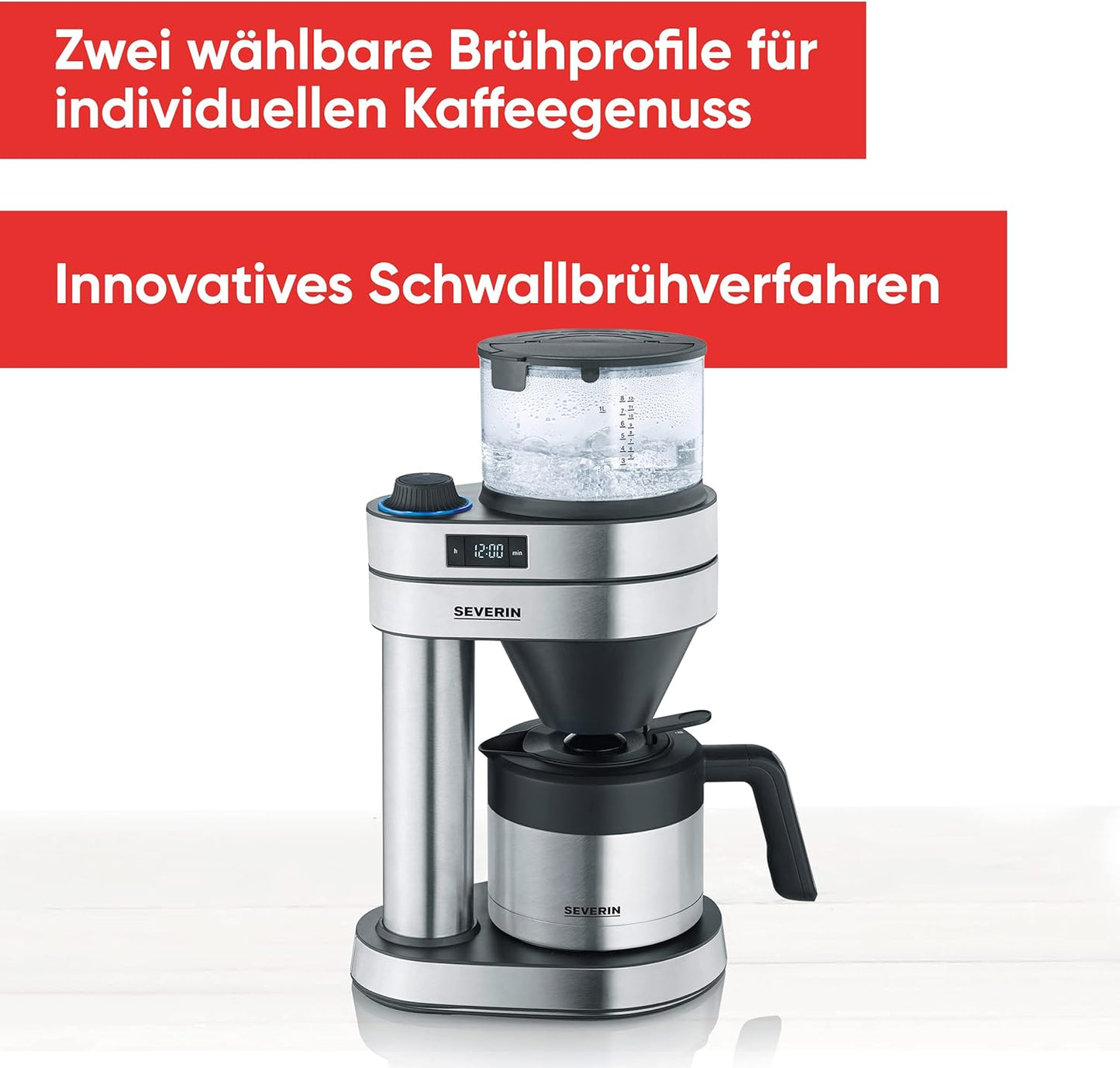 Caprice Filterkaffeemaschine mit Thermokanne und Timer