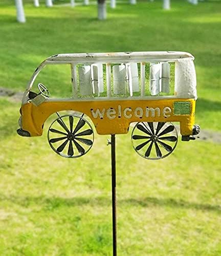 Gartenstecker Mini Van mit Windspiel