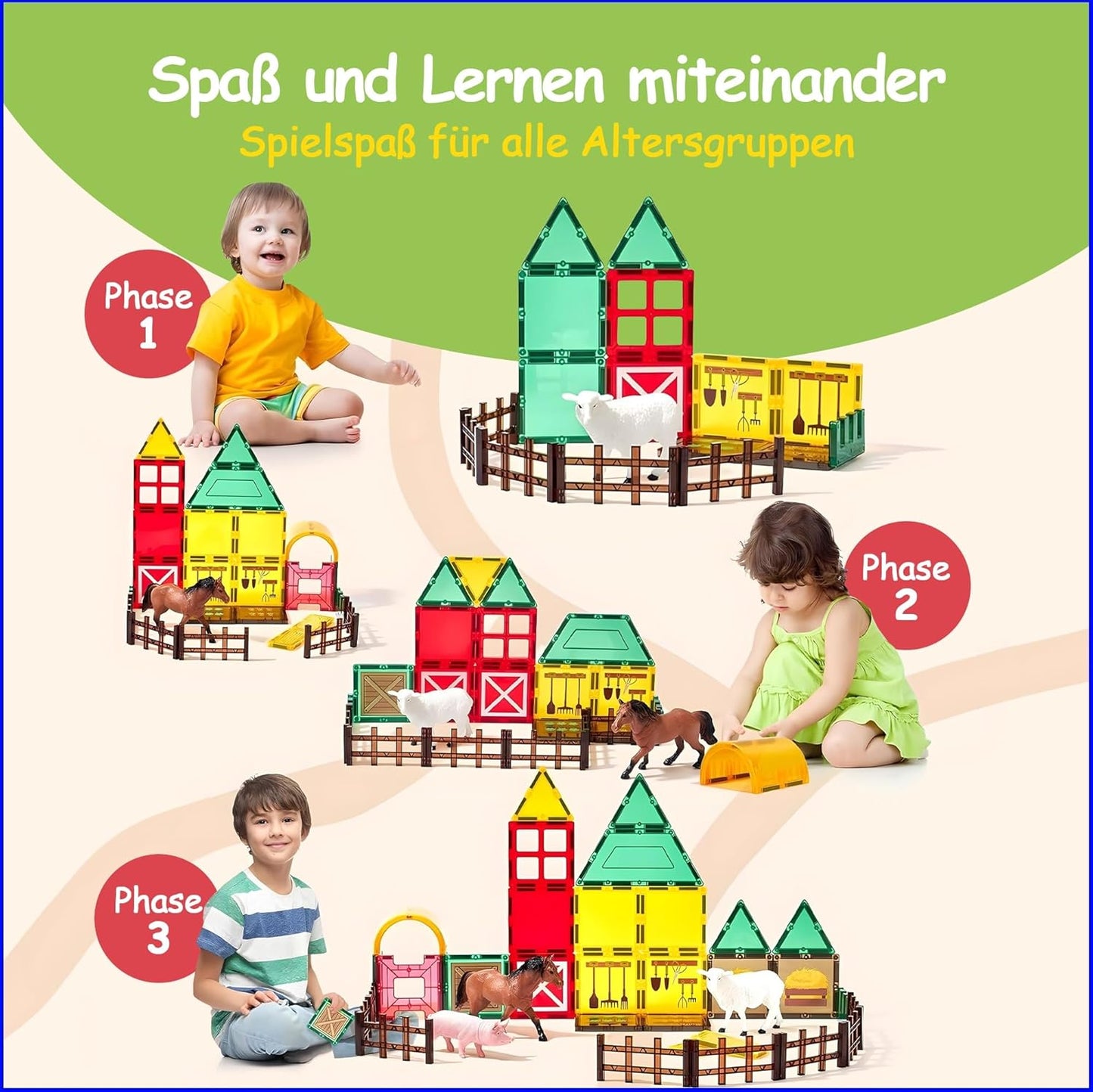 Magnetische Bausteine Farm, Farm