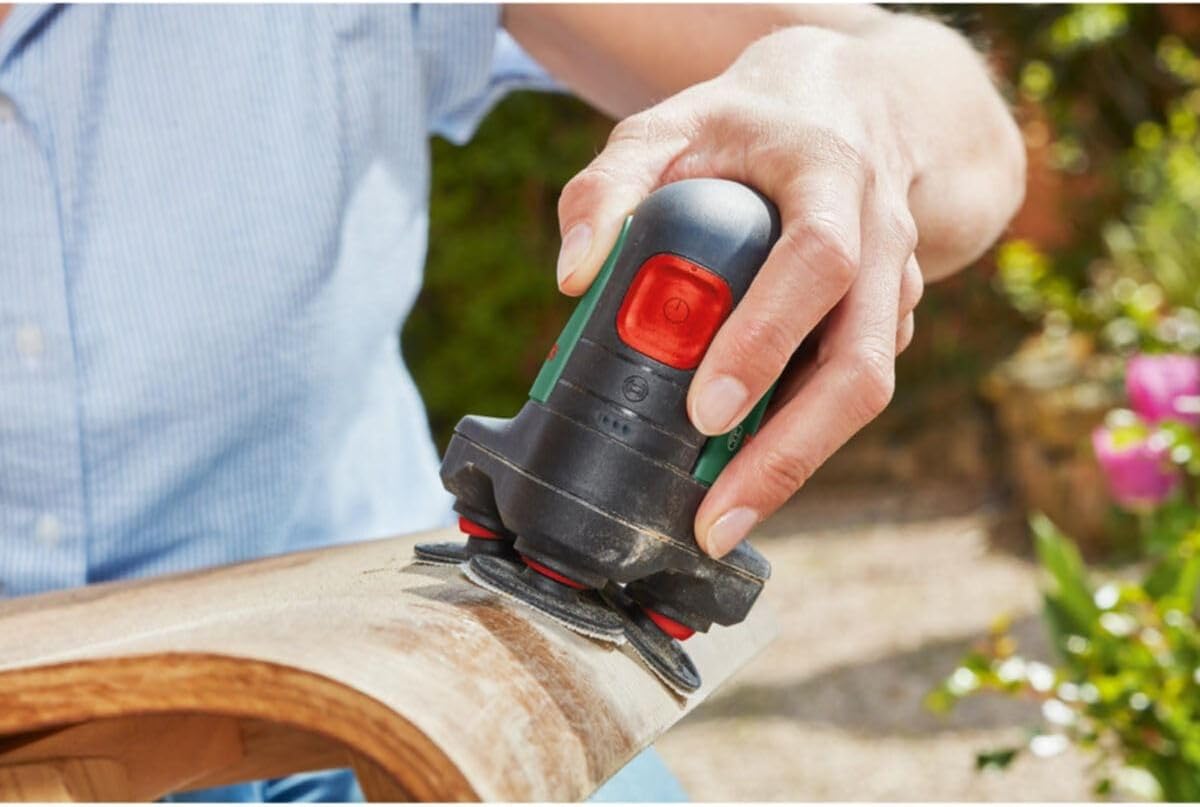 Akku Schleifer & Polierer EasyCurvSander, Set | 1 Akku | Neues Design