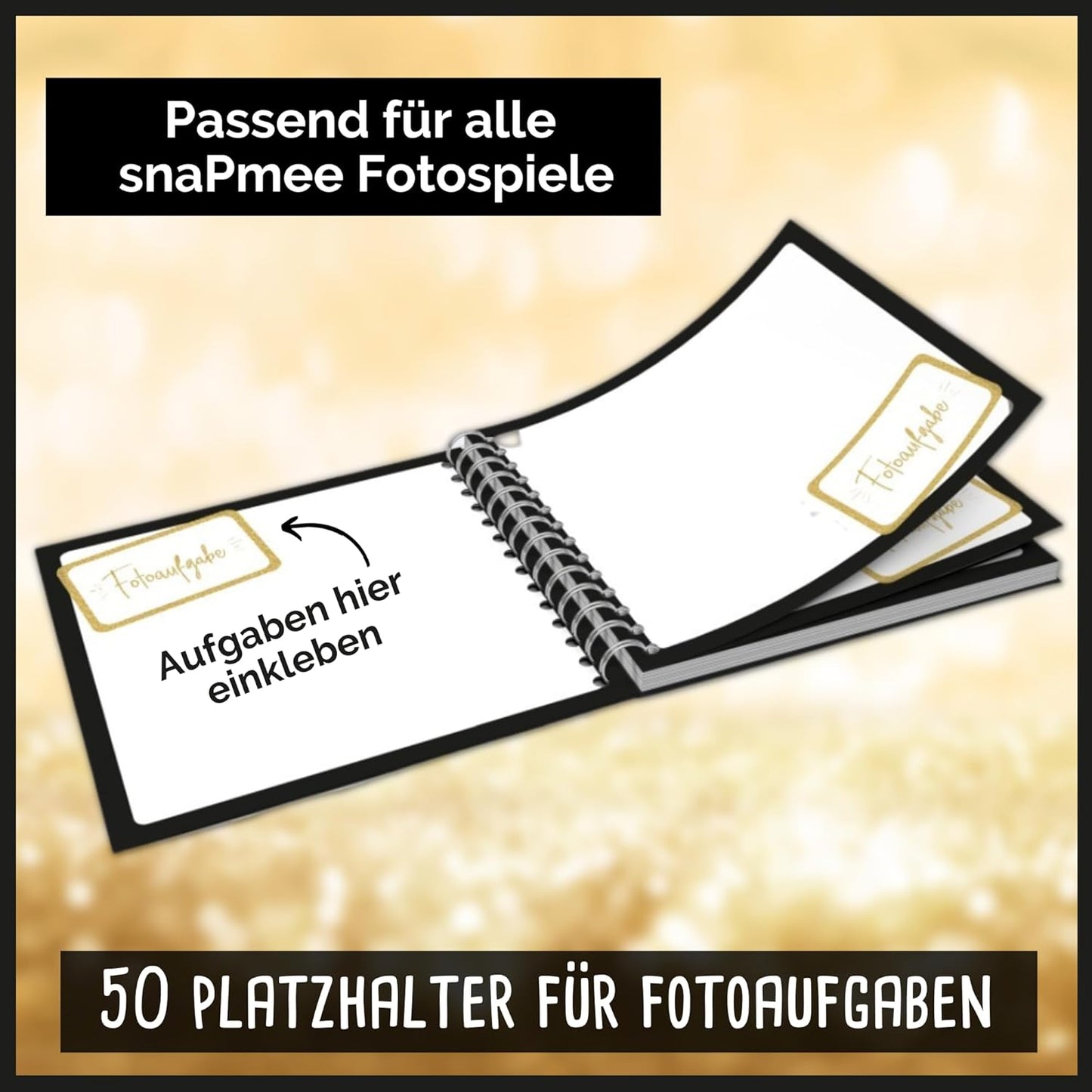 Party-Fotobuch mit 50 Fotoaufgaben, Party