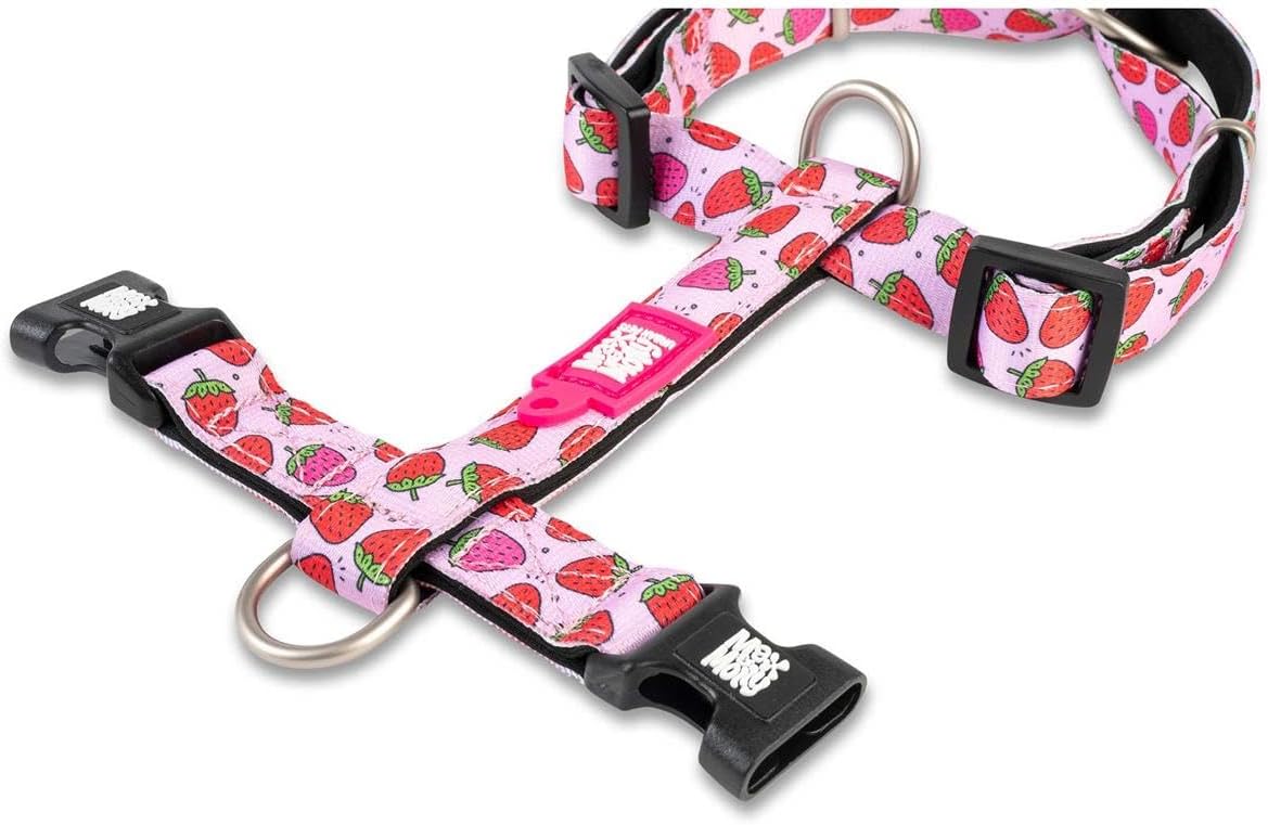 Neopren Hundegeschirr, XS Strawberry Dream