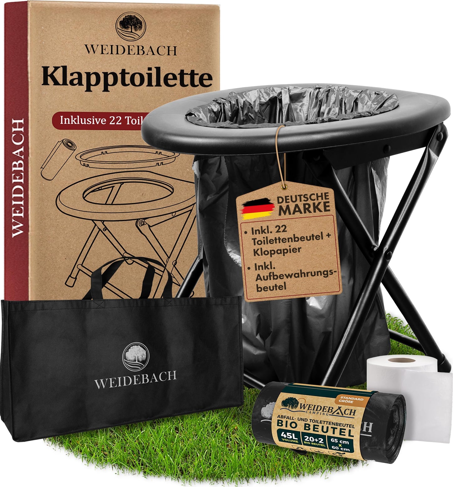 Faltbare Campingtoilette, 1 Piece