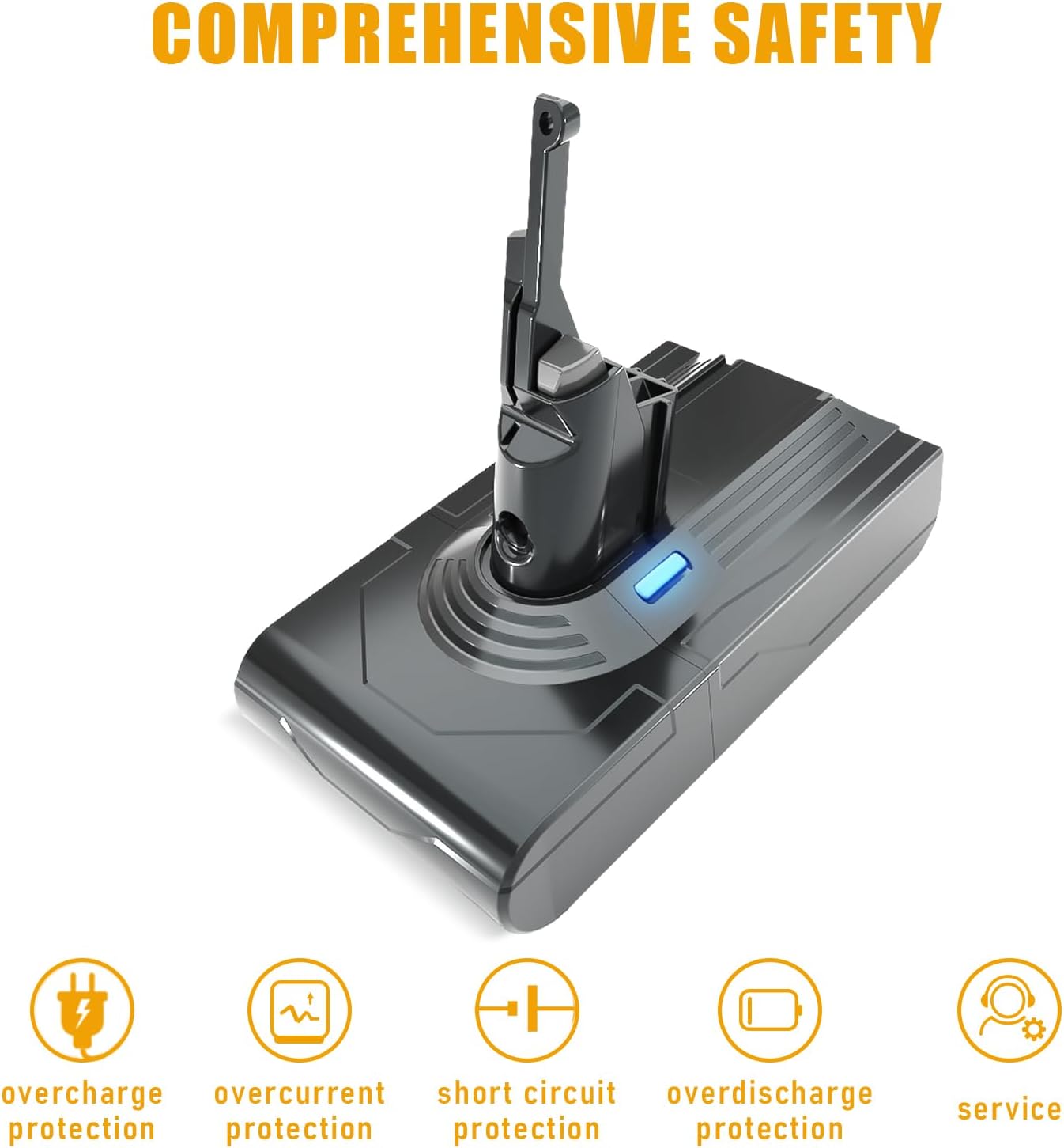 Ersatzakku für Dyson V8, V8 BATTERY