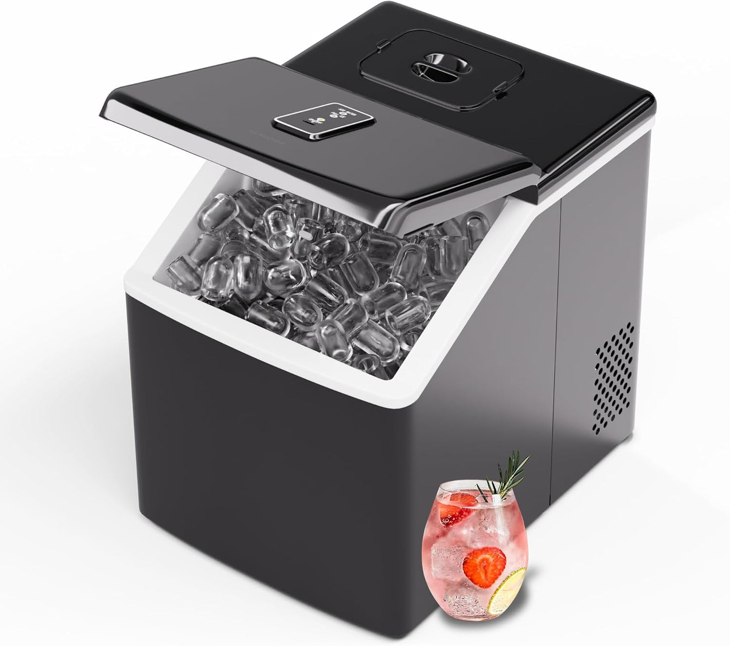 Eiswürfelmaschine, Schwarz