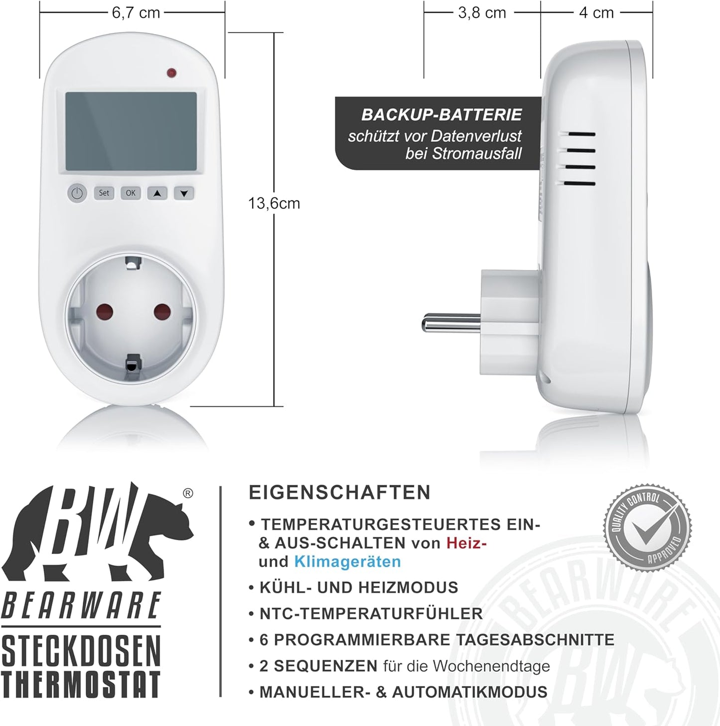 Steckdosen-Thermostat