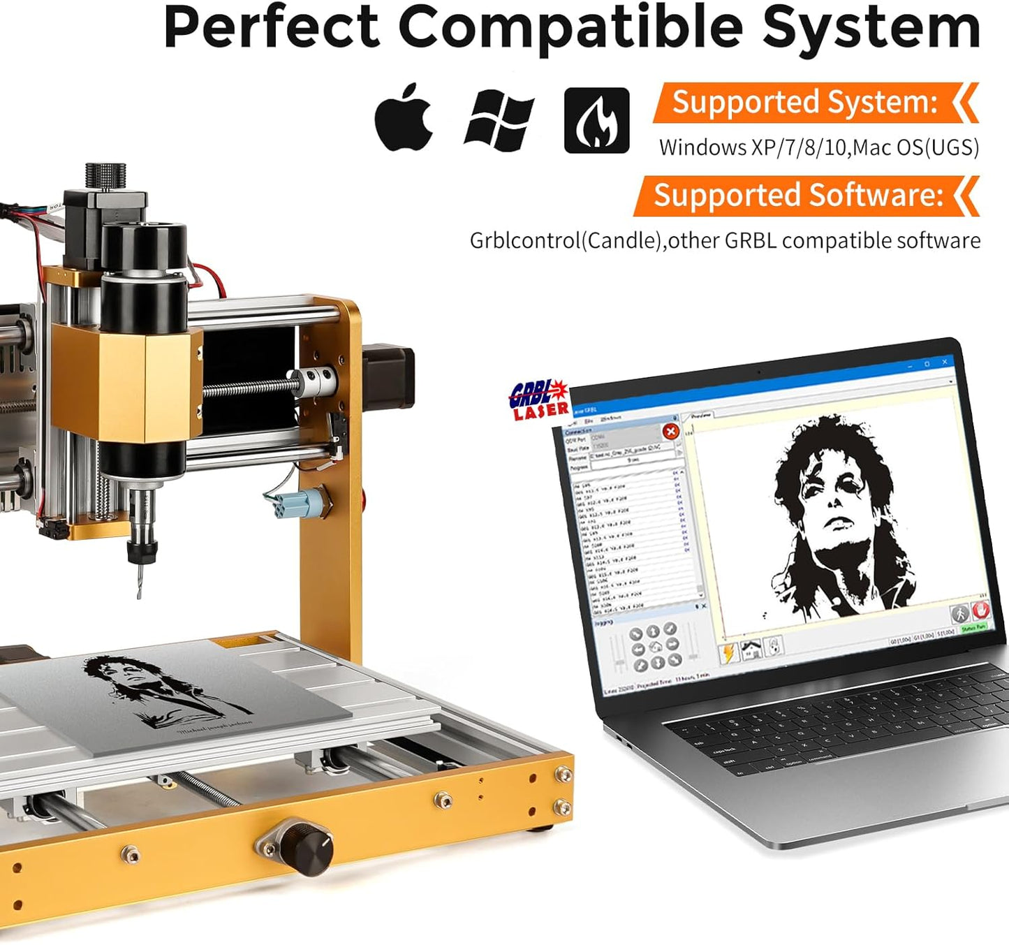 CNC-Fräsmaschine 3018 Pro+ mit Spindel