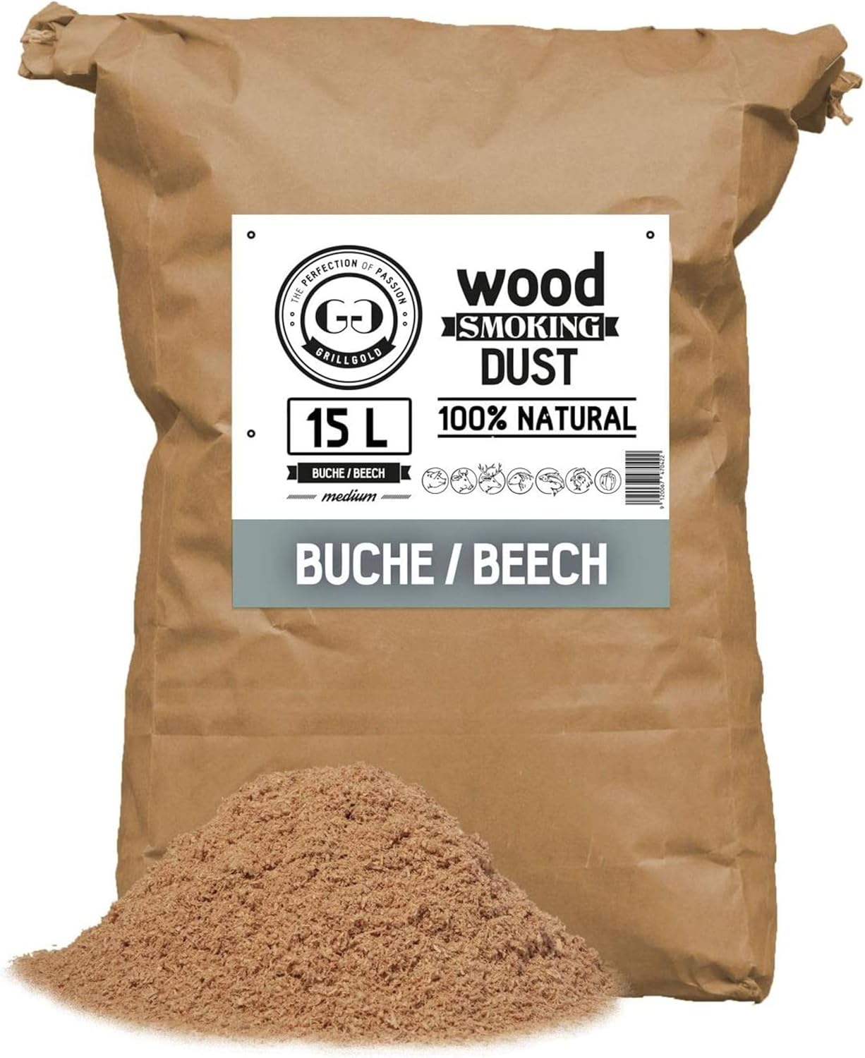 Räuchermehl Buche, 15 Liter Buche