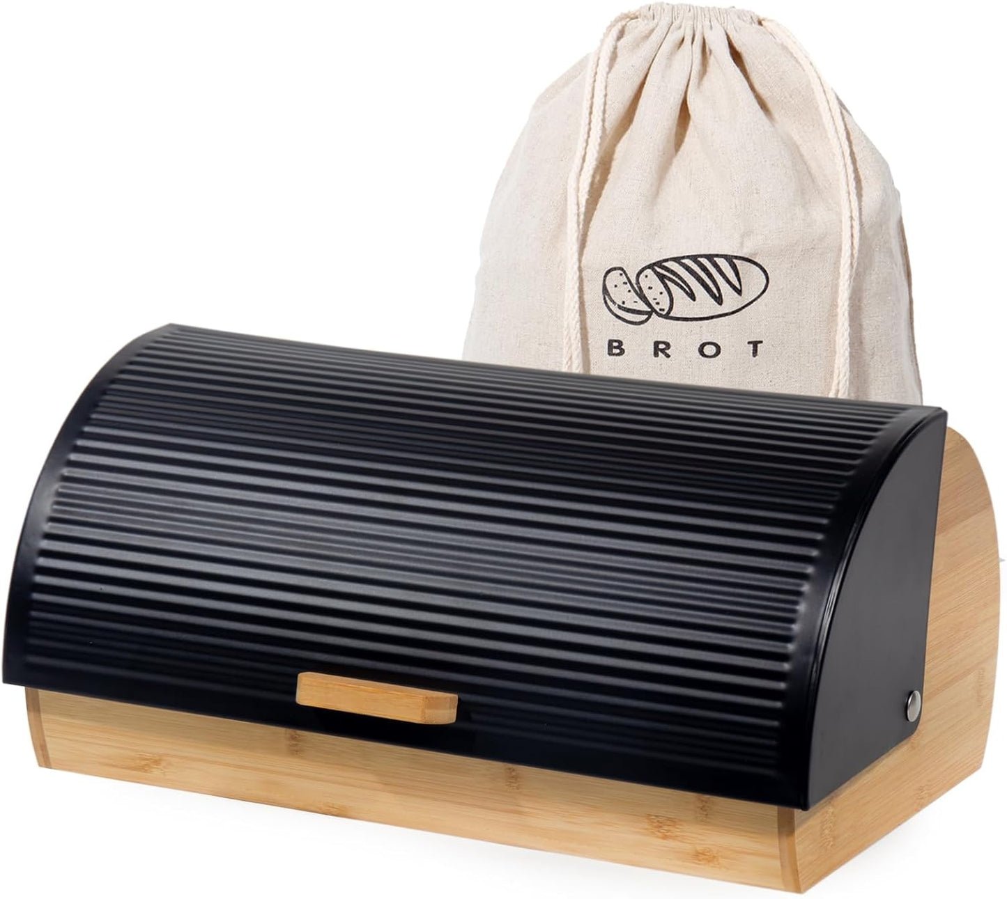 Brotkasten, Schwarz-39cm