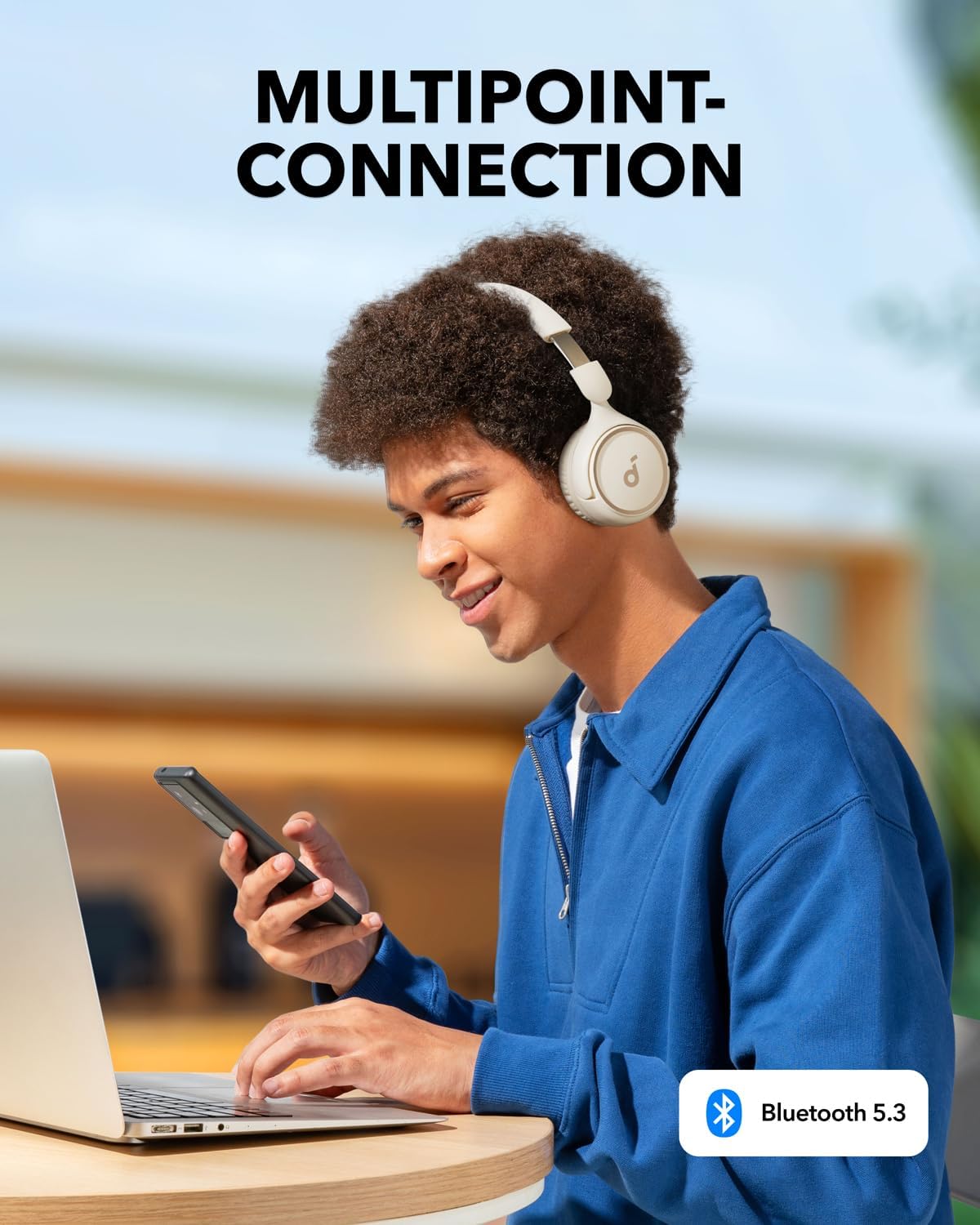 Kabellose On-Ear Kopfhörer H30i, Perlweiss