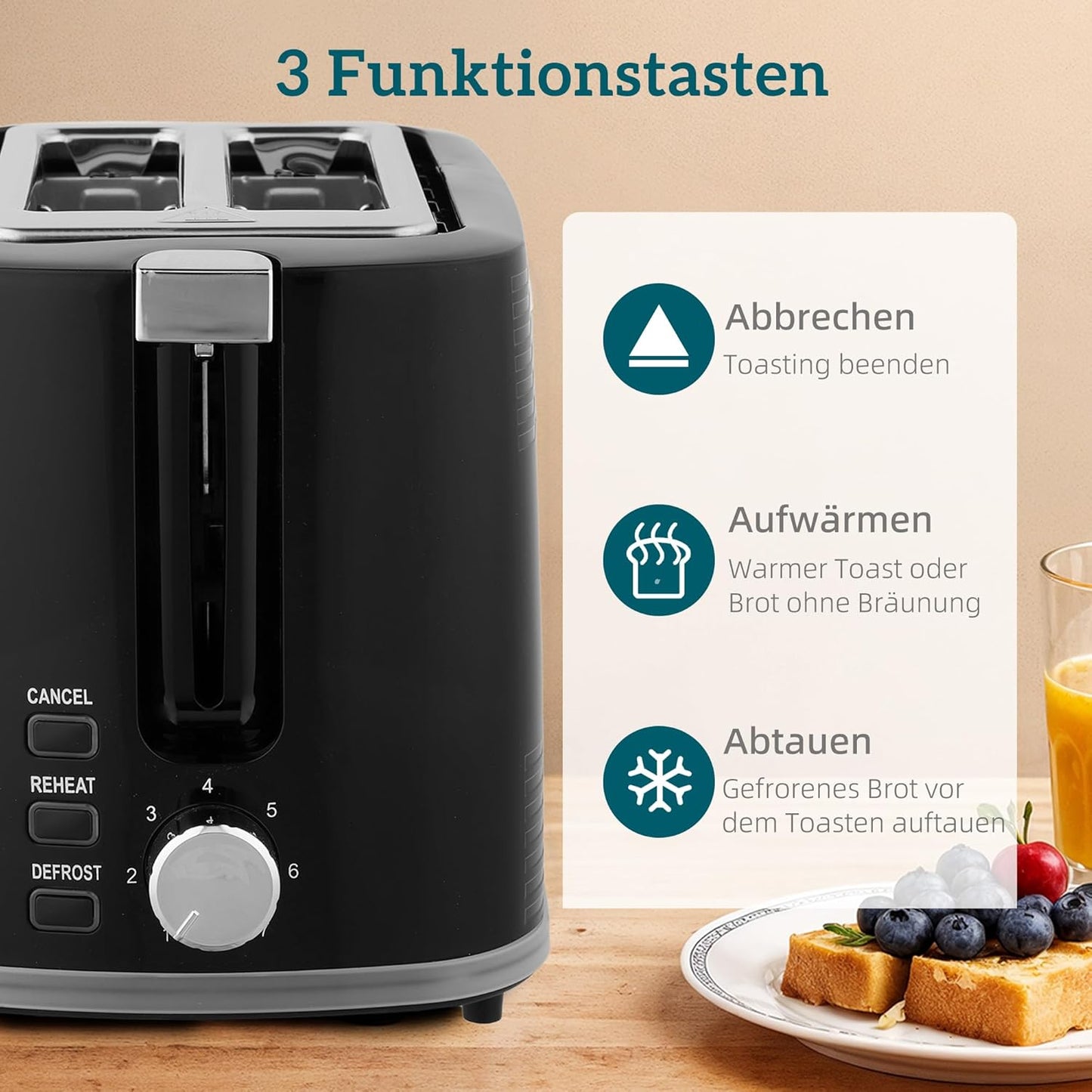 Wasserkocher-Toaster Frühstücksset mit Otter-Thermostat