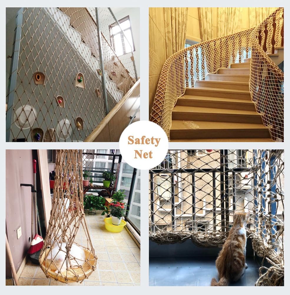 Sicherheitsnetz für Kinderbalkon und Treppengeländer, 2x7m