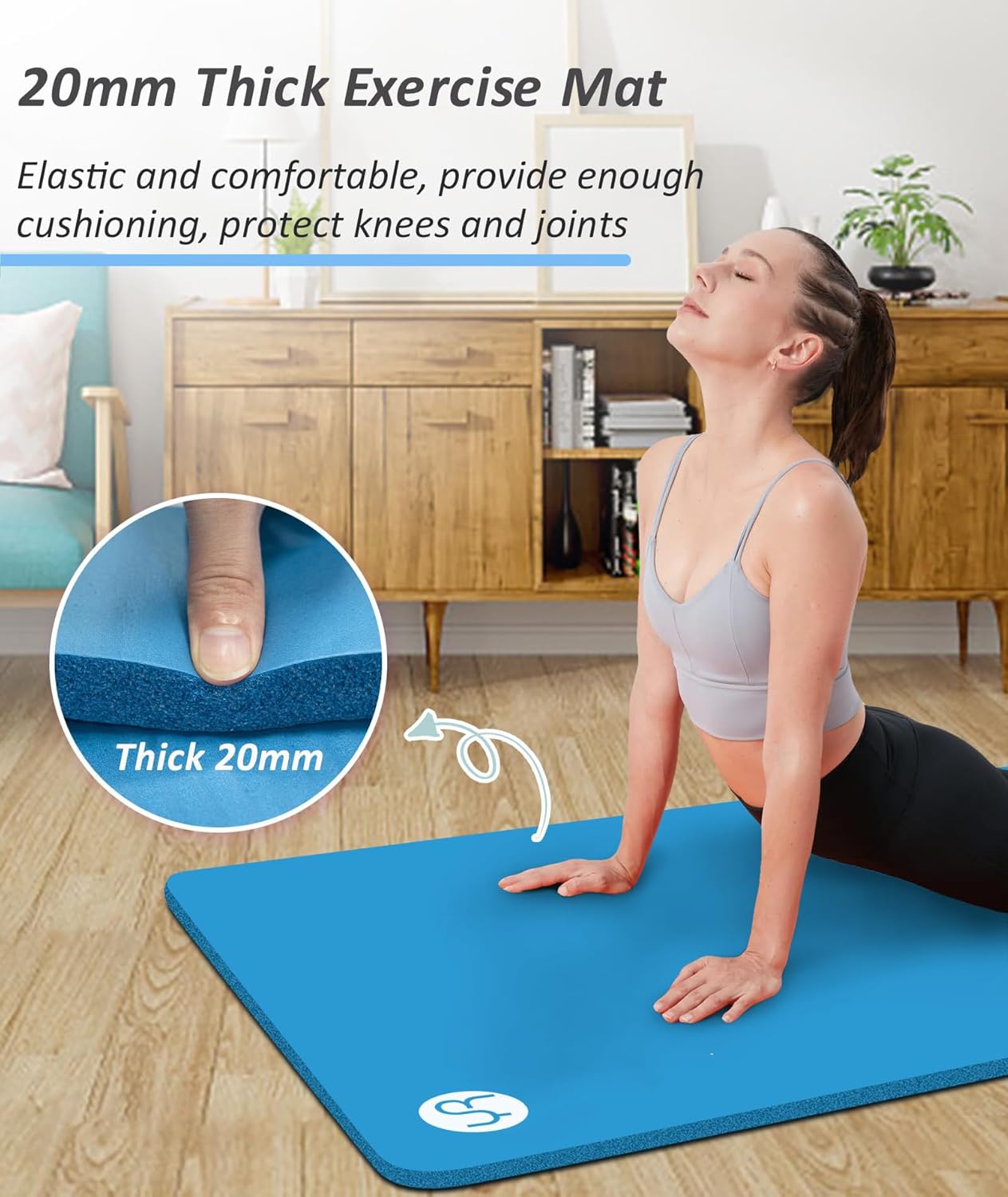 Yogamatte, A Blau(195*61*2cm)