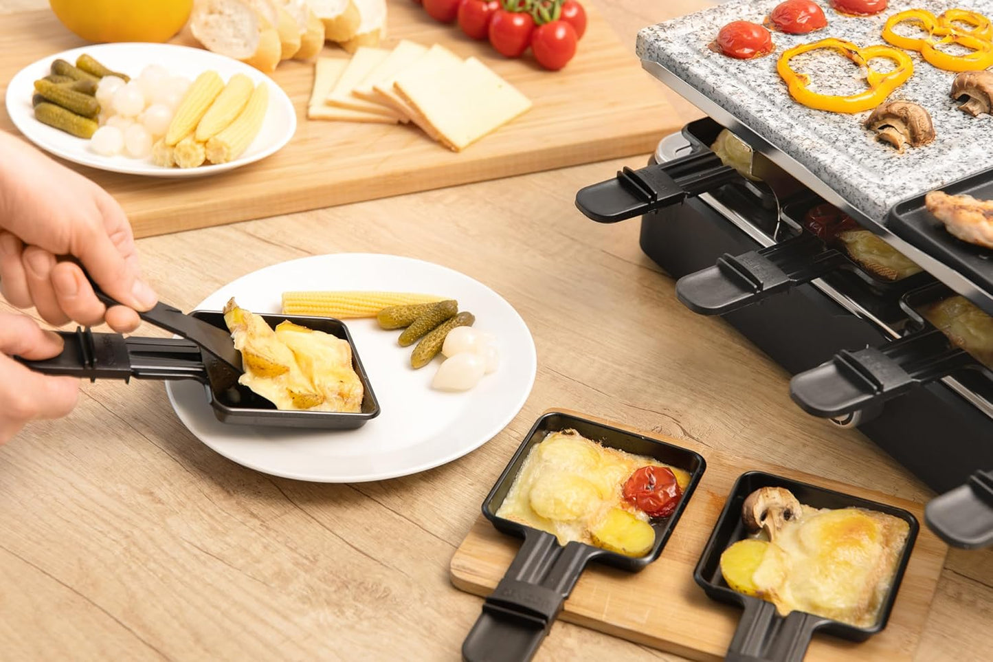 Raclette Multifunktionsgerät 1400W (für 8 Personen)