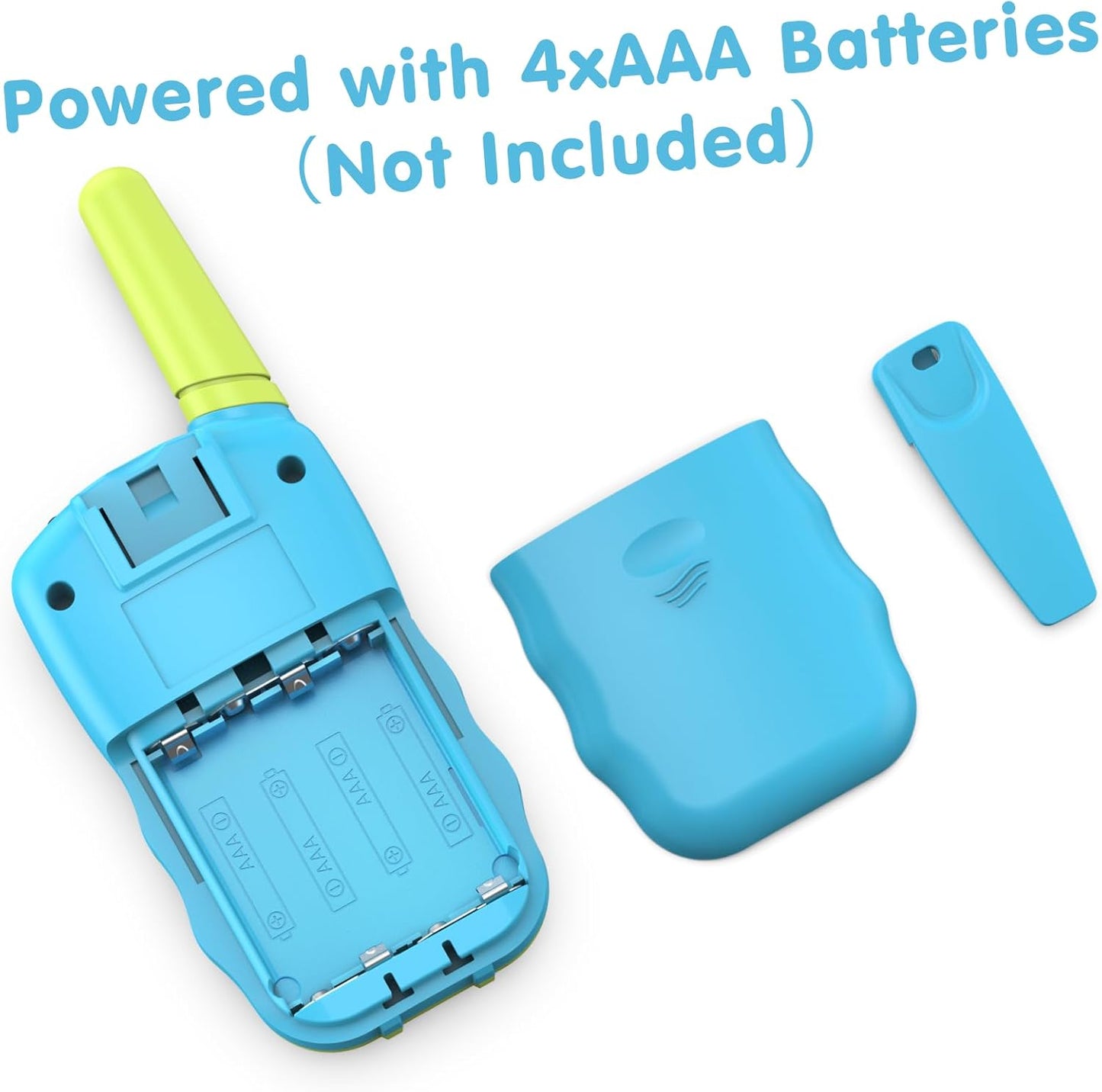 Walkie Talkies für Kinder (8-Kanal, ca 5 km Reichweite), Blau