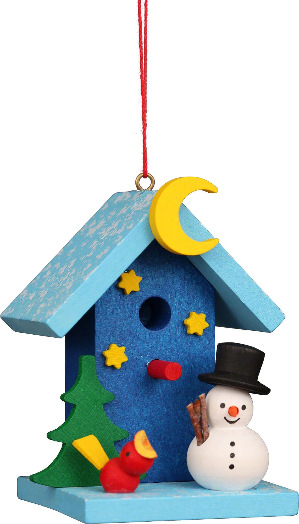 Vogelhaus mit Schneemann