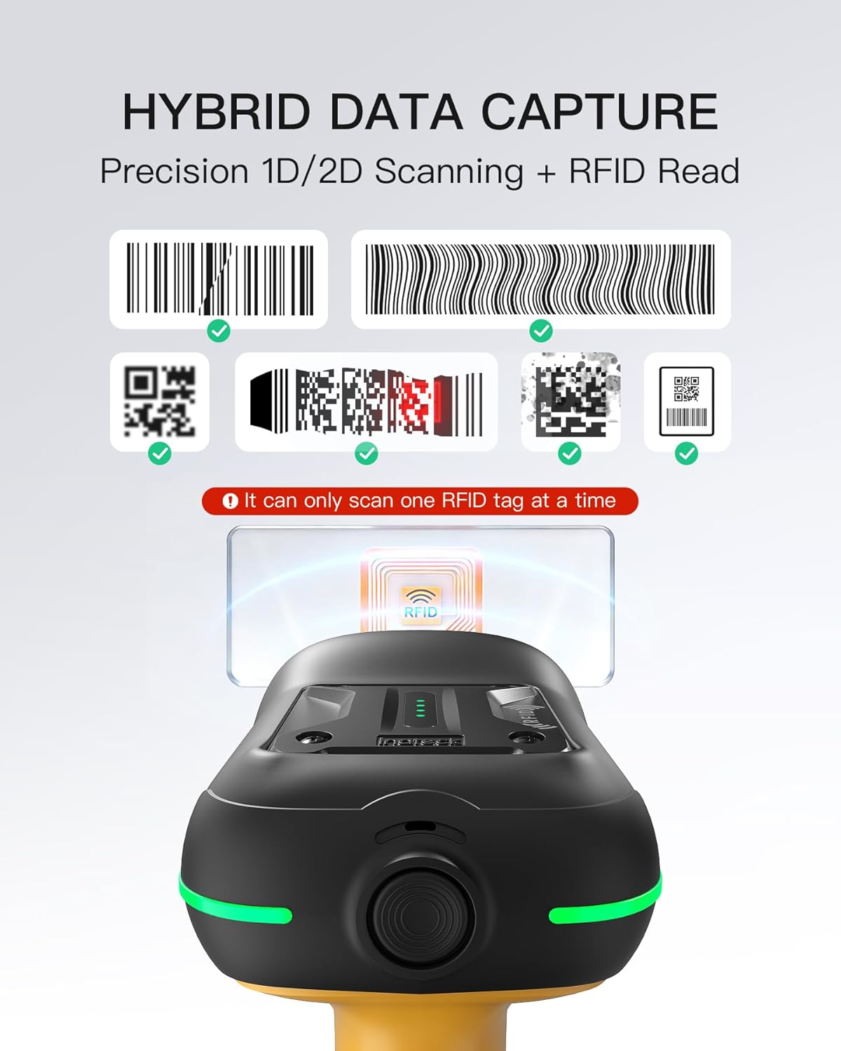 RFID Barcode Scanner 2D mit Ladestation