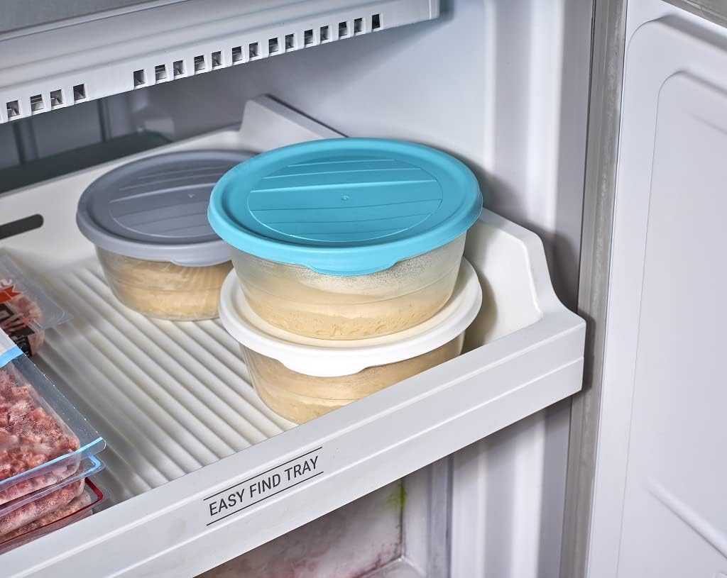 10-teilgies Gärbox-Set mit Pizzaballenbox, 10 Stück altrosa
