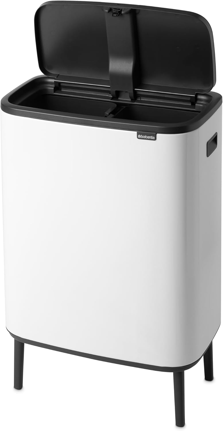 Bo Waste Bin, 2 Inneneimer (2 x 30L) White