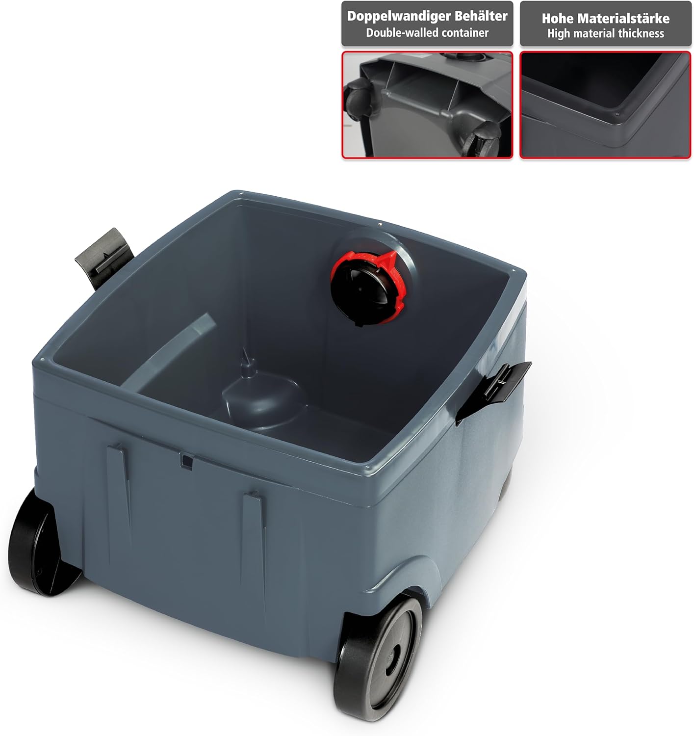 Nass- und Trockensauger mit Gerätesteckdose, ISC M-1625 Safe, 25 L Behälter