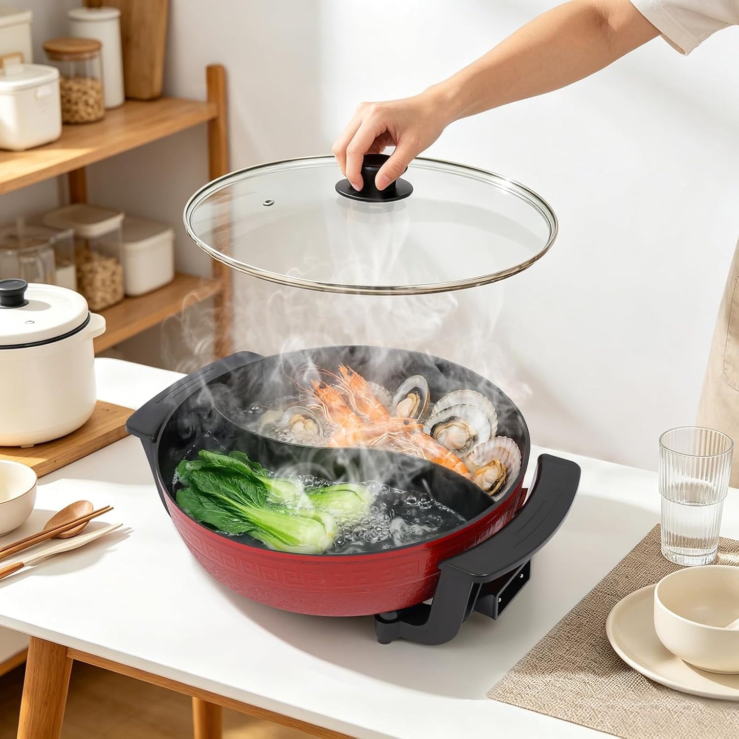 Elektrischer Hotpot mit Antihaftbeschichtung