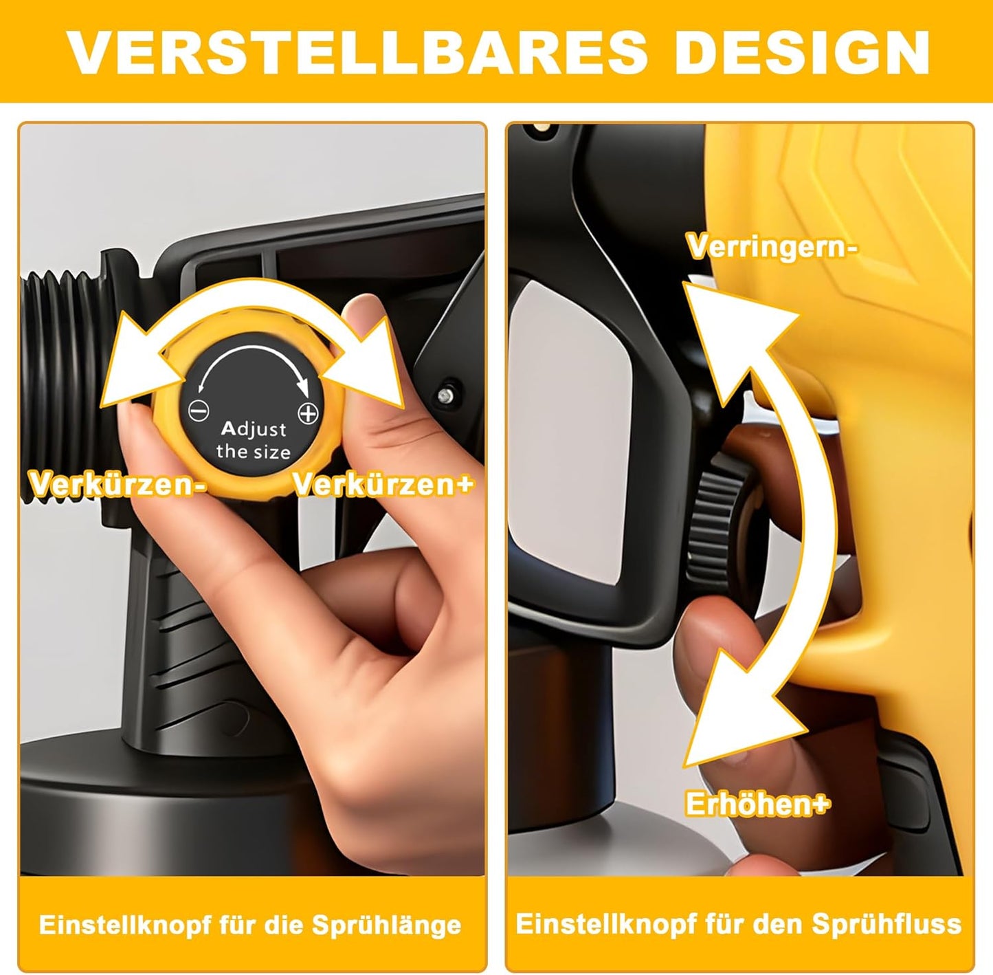 Farbsprühsystem mit 5 Düsen