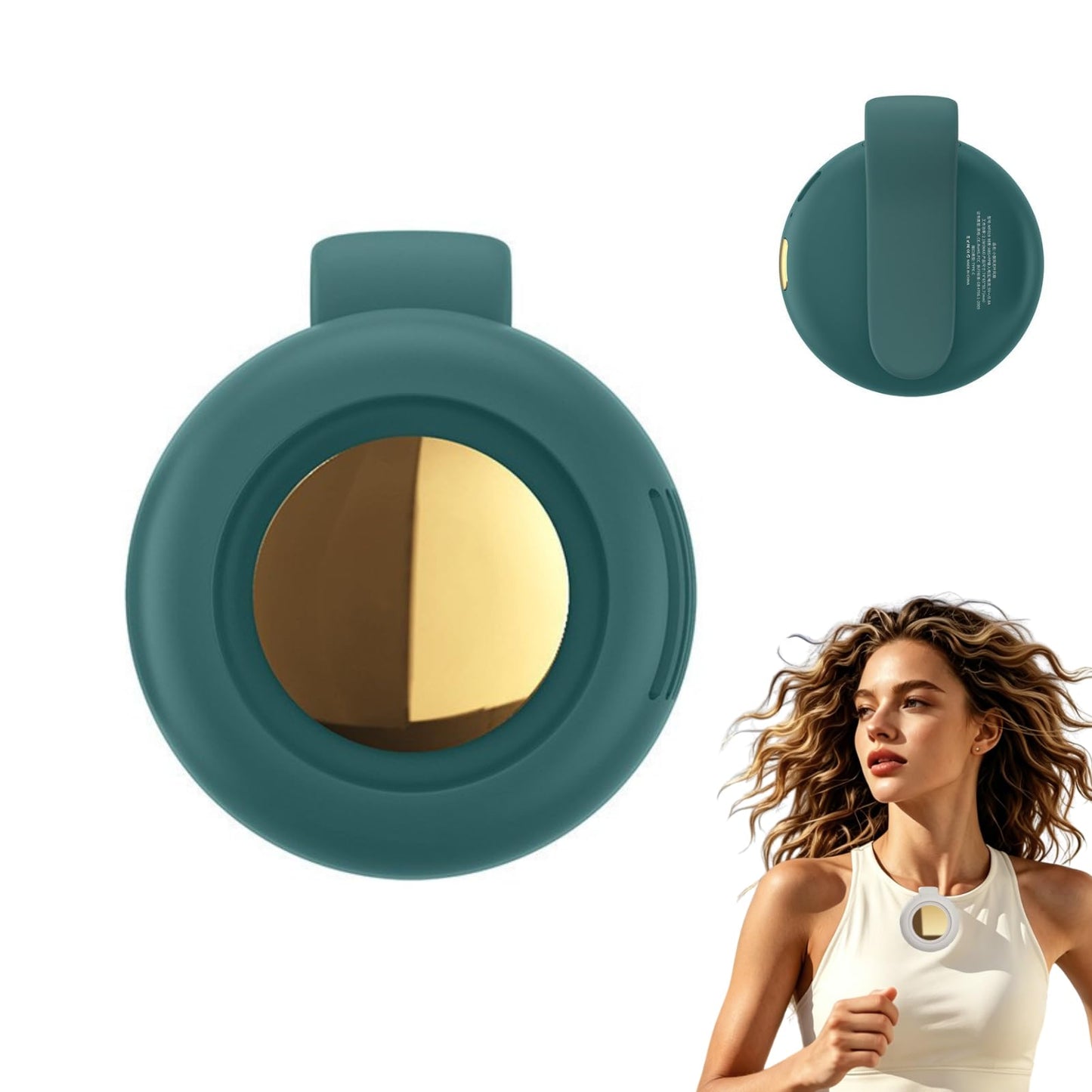 Tragbarer Clip-Ventilator, Grün