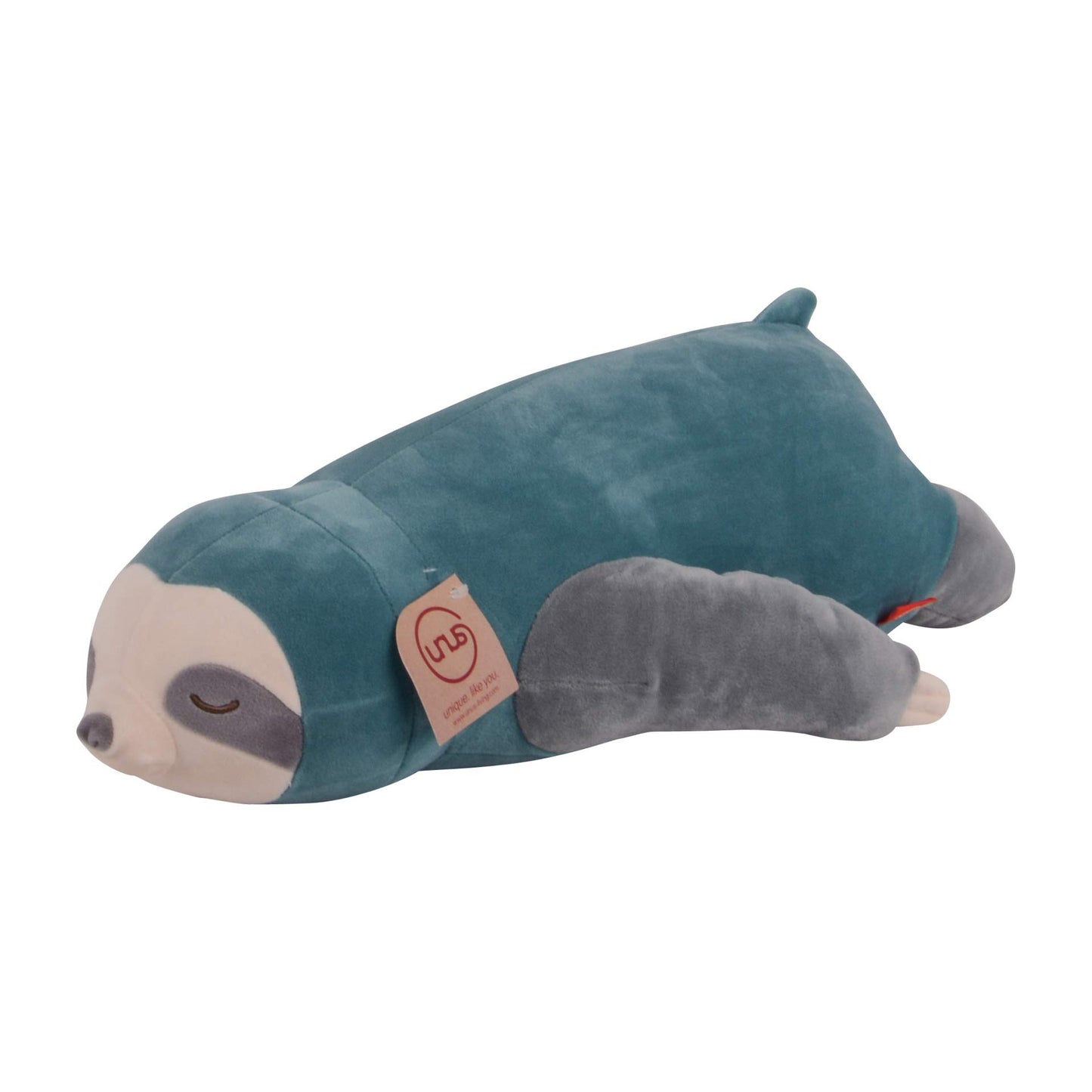 Faultier-Seitenschläferkissen, 50 cm, Türkis klein