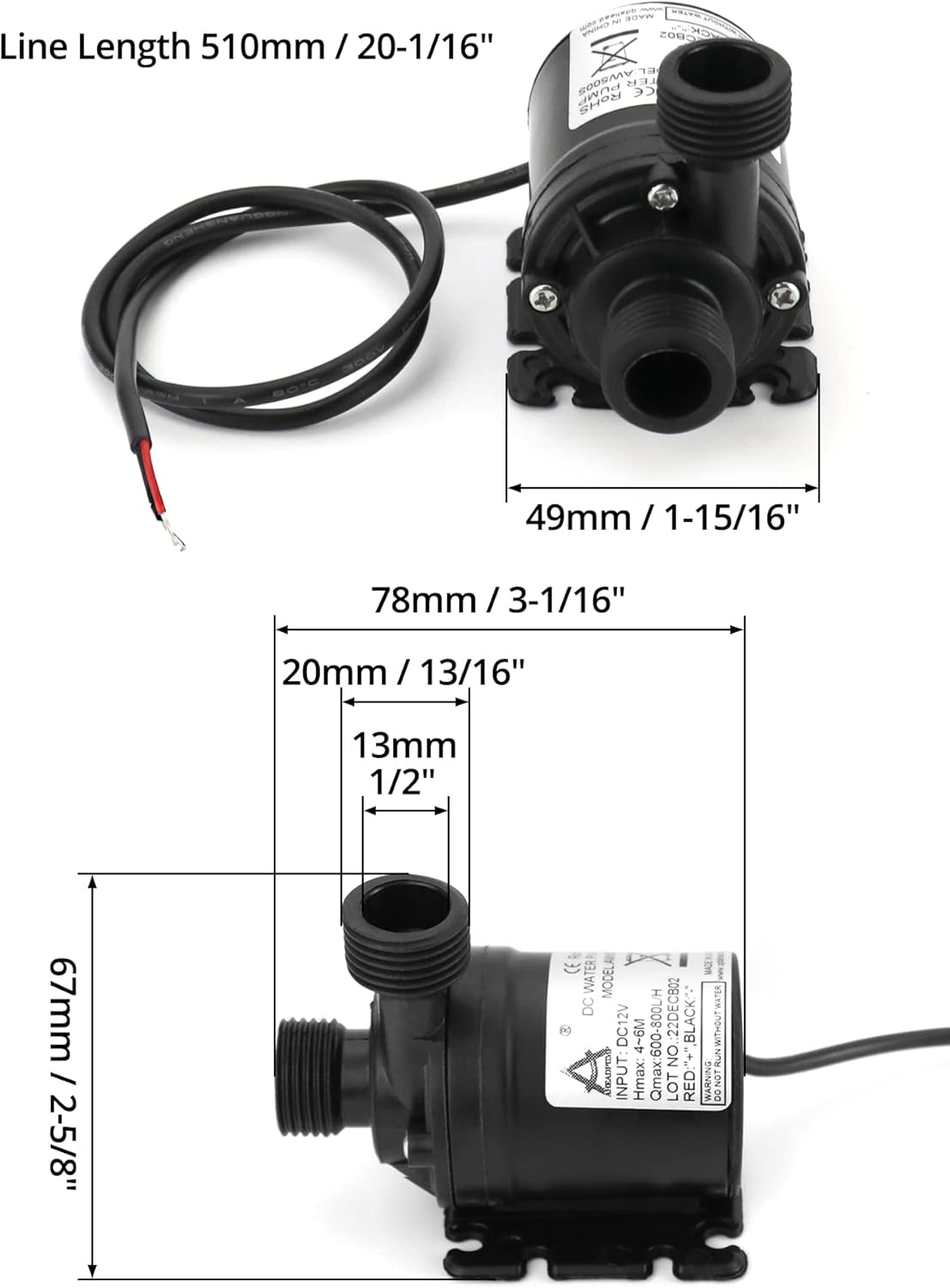 Tauchwasserpumpen-Set, 2 Stücke