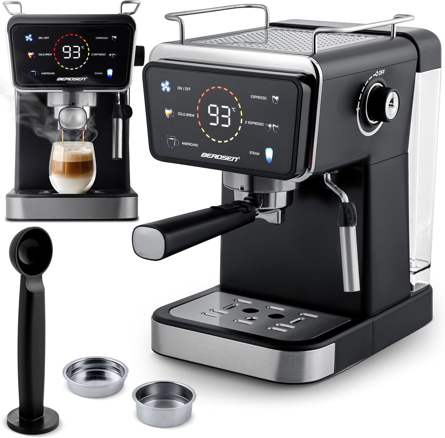 Espressomaschine mit Milchaufschäumer