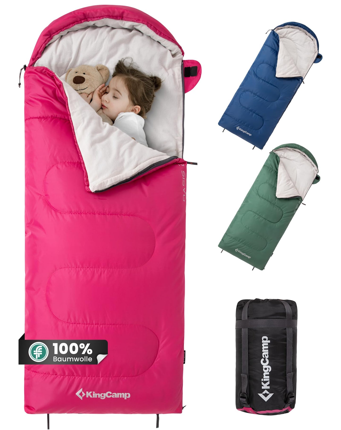 Kinderschlafsack, Rosa baumwolle