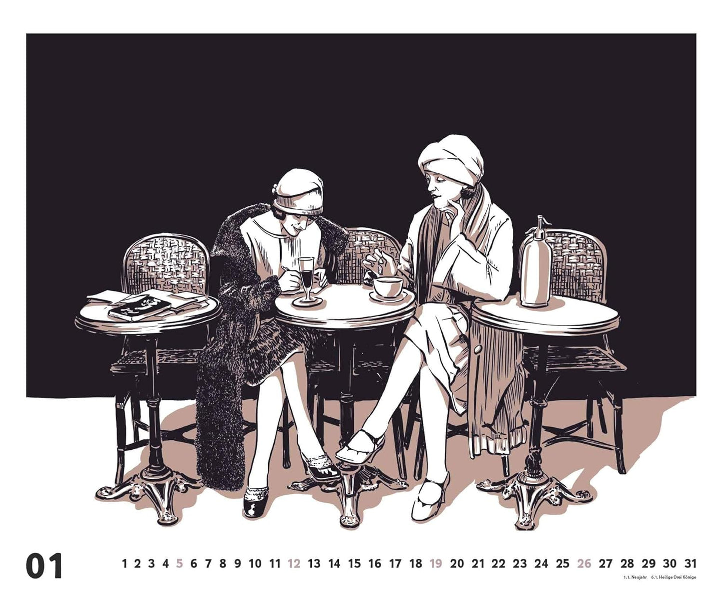 Wandkalender 2025: "Berlin - Die Goldenen Zwanziger", Kalender