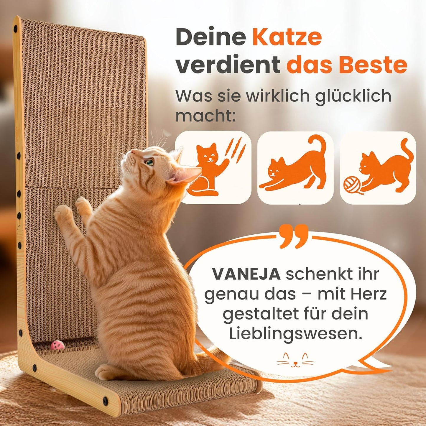 Kratzbrett mit Ballspielzeug