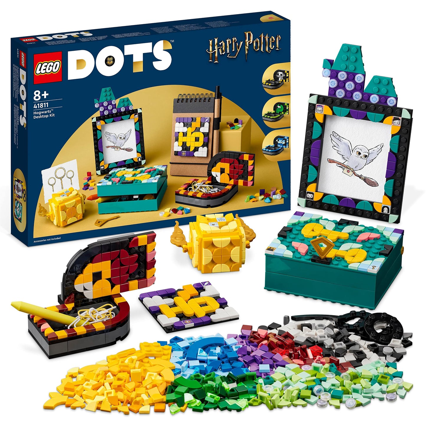 41811 DOTS Hogwarts Schreibtisch-Set, Konstruktionsspielzeug, Single
