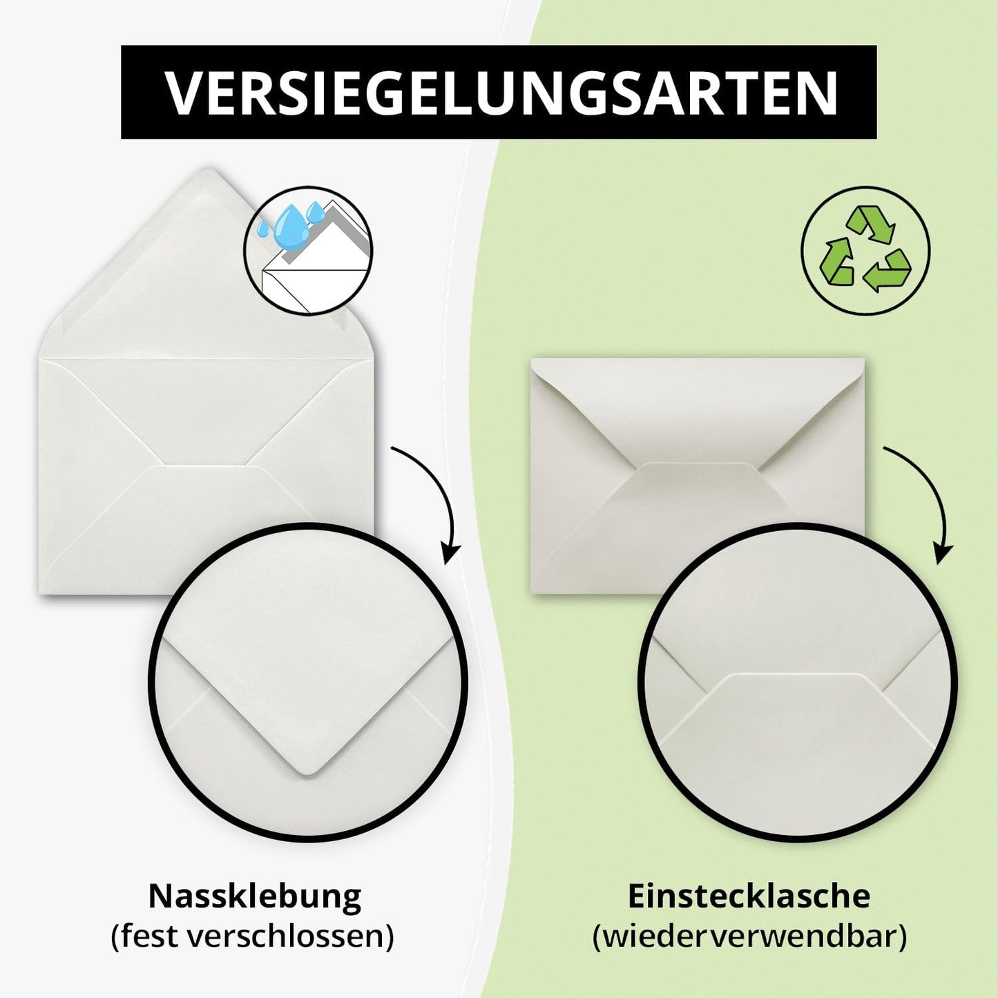 Briefumschläge DIN C6 (250 Stück), 250 Umschläge 35-Hellgrau