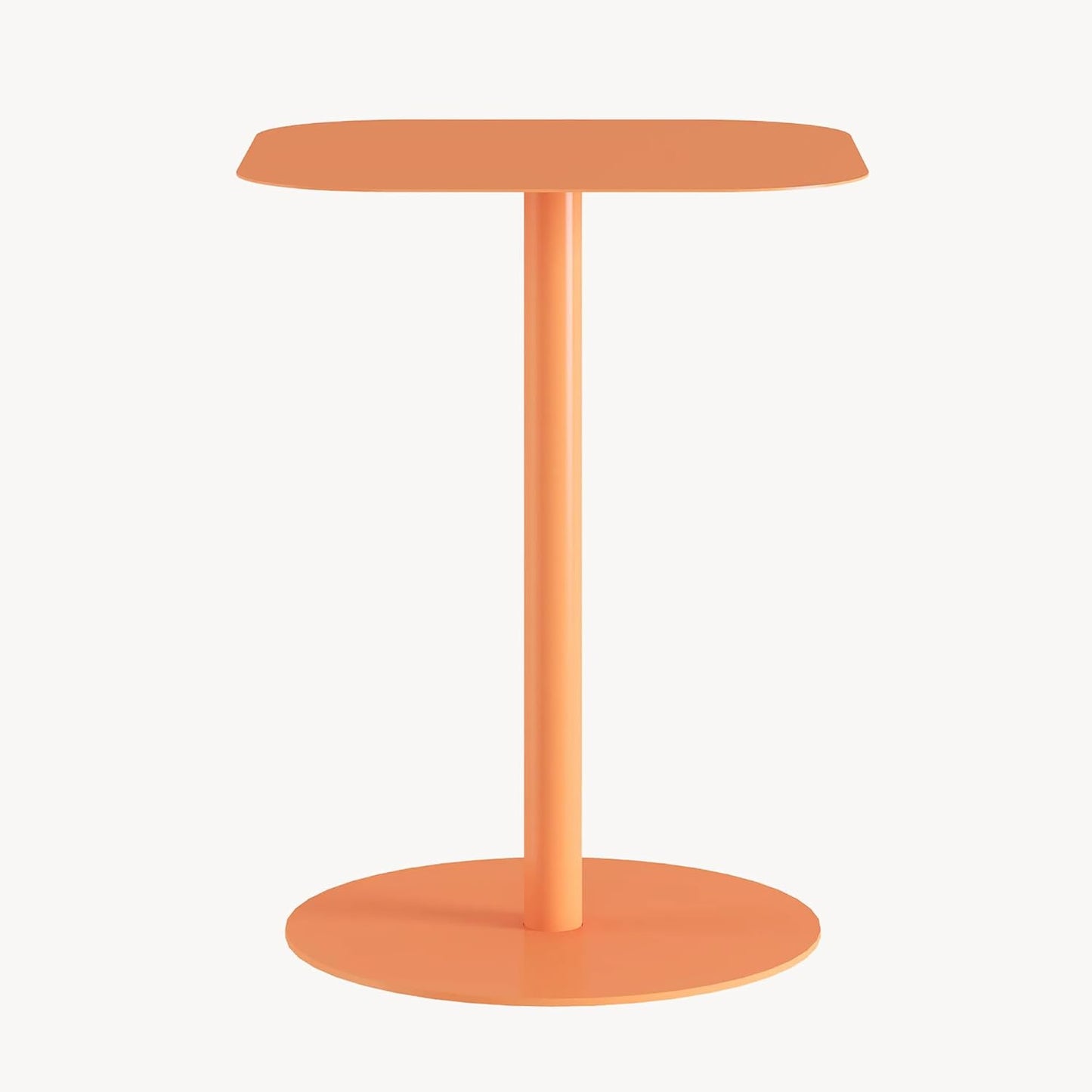 Beistelltisch Nastätten, Orange Quadratisch