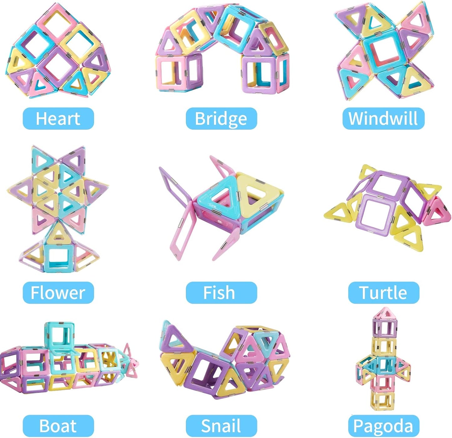 Magnetbausteine-Set, 80 PCS