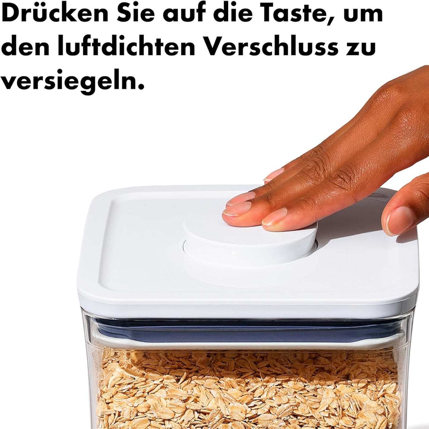 Luftdichte POP-Behälter für Lebensmittel, Grosses Quadrat 2.6L