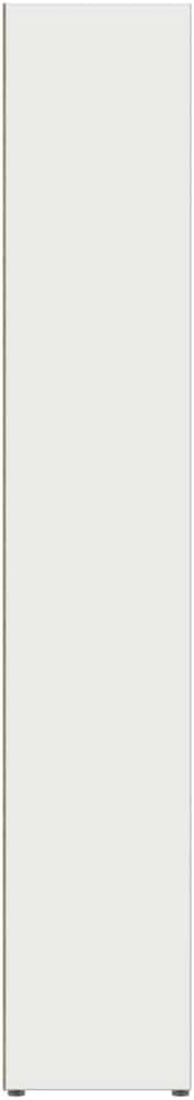 2er-Set CD-Regal mit Vitrine, Weiss