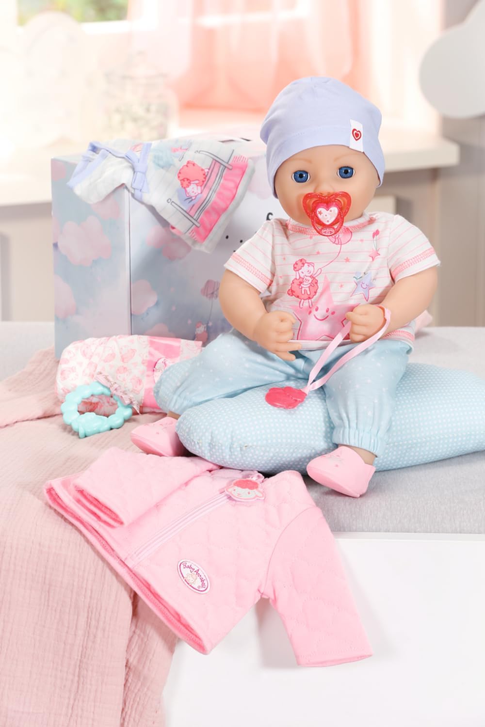Puppenkleidung Combi Set mit Aufbewahrungskoffer