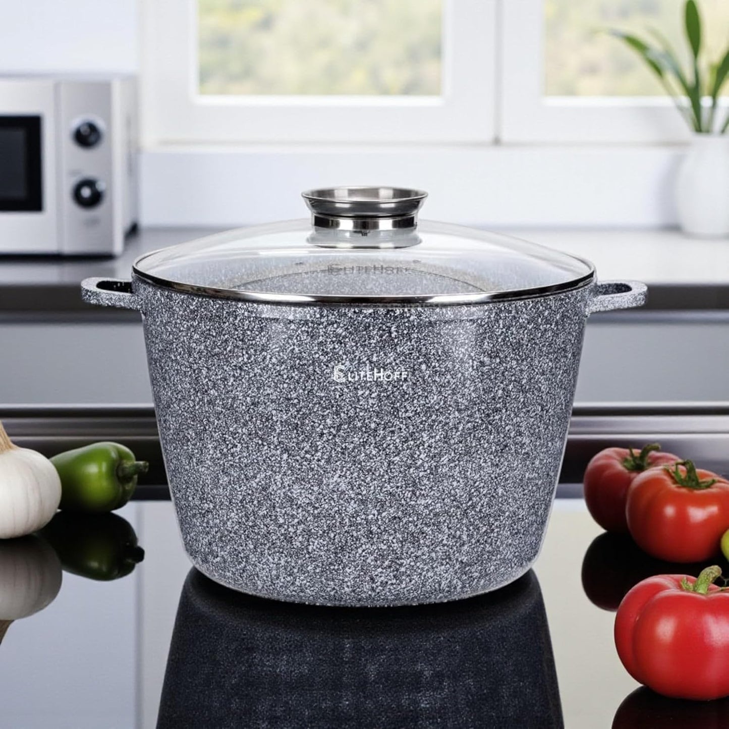 Kochtopf aus Aluminiumguss, Grau 15L Ø 32 cm