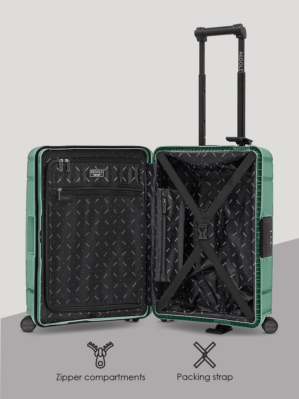 Hartschalen-Trolley, Sea Green Koffer S (55 cm)