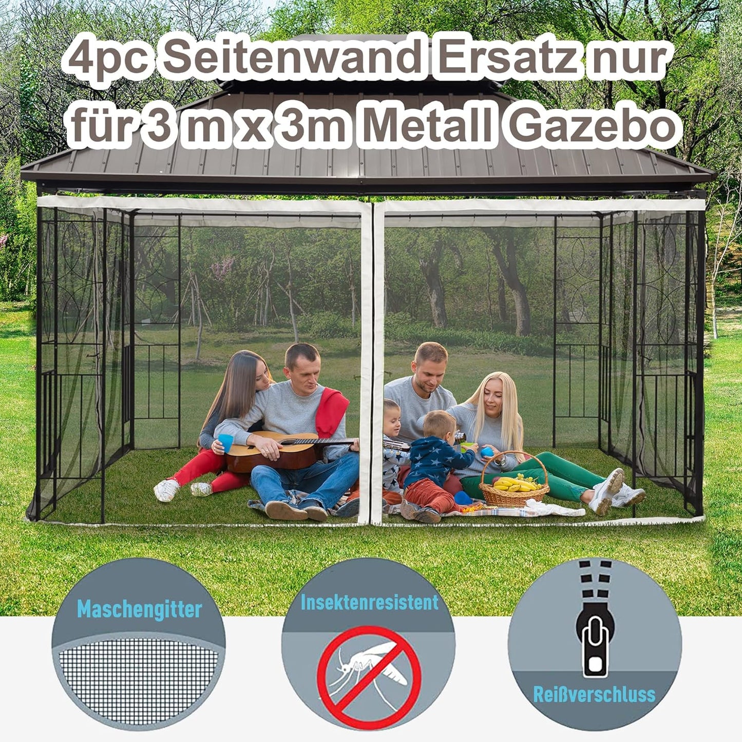 Moskitonetz, 302L x 207H cm