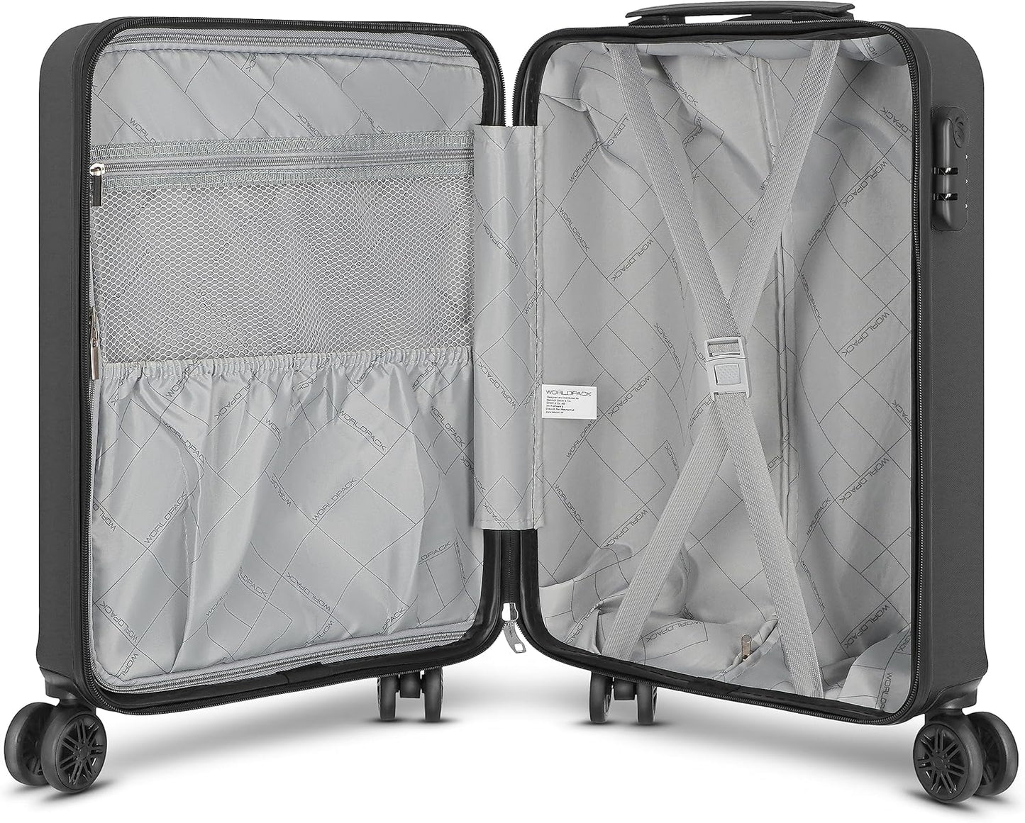New York 2.0 - Handgepäckkoffer, Black-metallic|Koffer S (55 cm)