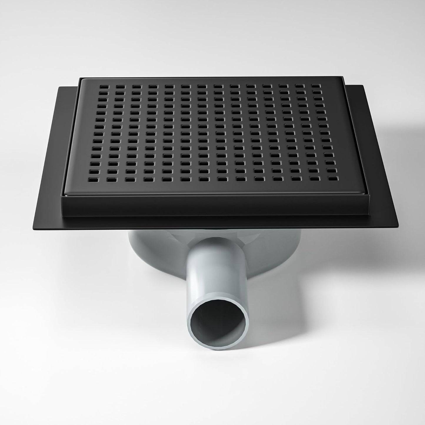 Duschrinne mit 360° Siphon und Geruchsstop, Schwarz 20cm