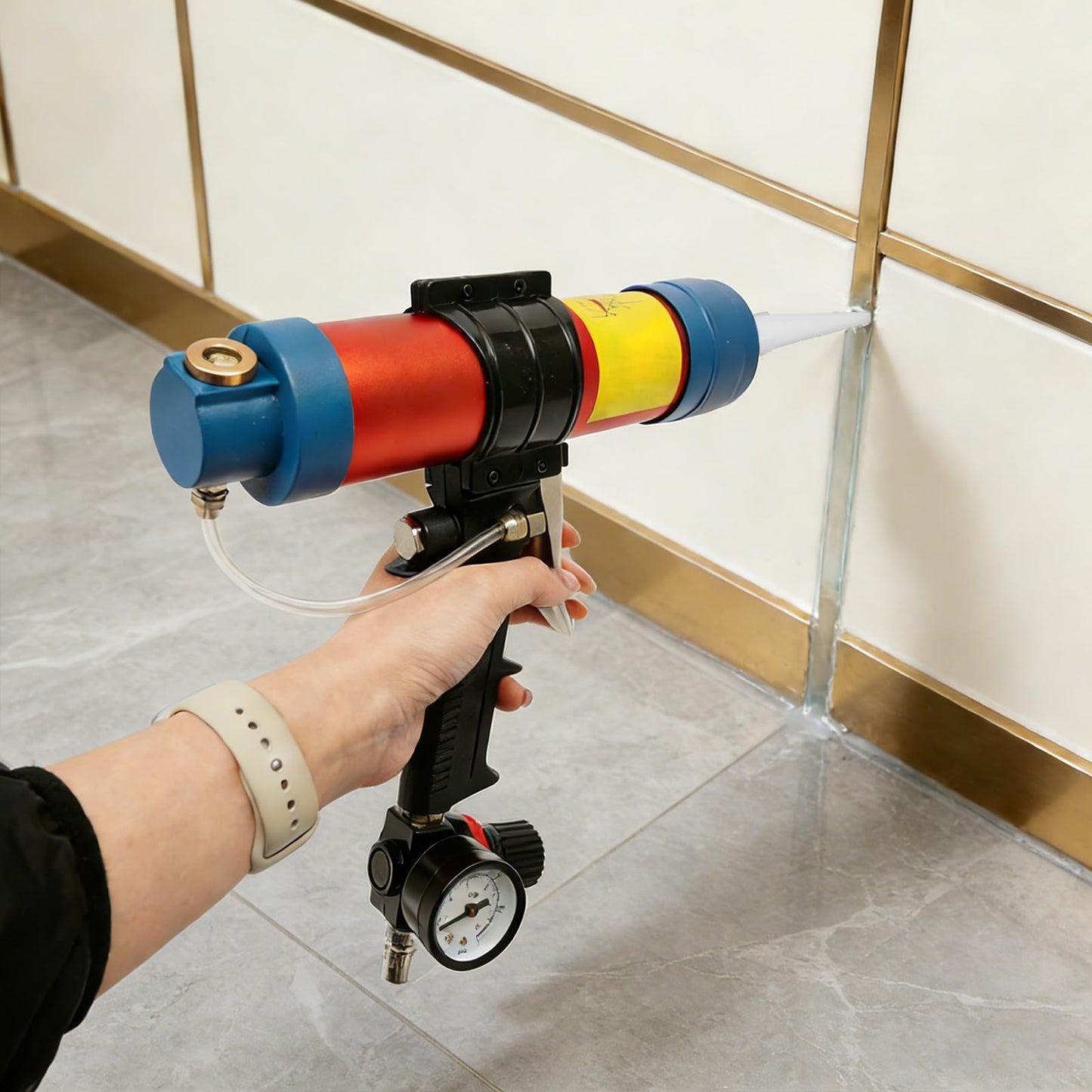 Pneumatische Glaskartuschenpistole
