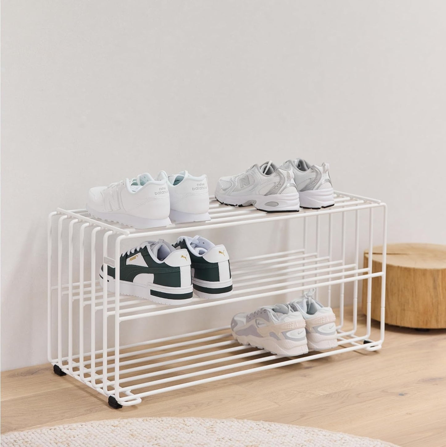 Elegantes Schuhregal Rodl 2, Rodl 2 Verkehrsweiss