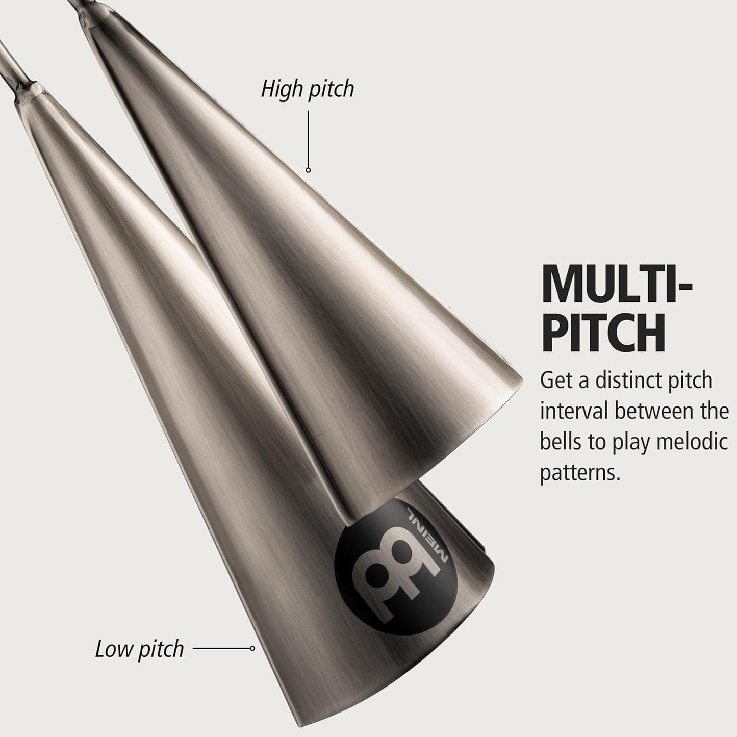 Modern Style A-Go-Go Schlaginstrument, Large Gebürsteter Stahl