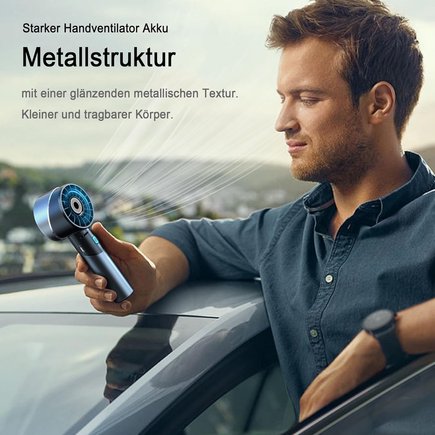 Mini-Handventilator, Schwarz